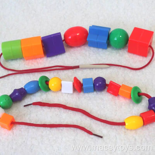 BOX-50 Color Plastic Wood Beads